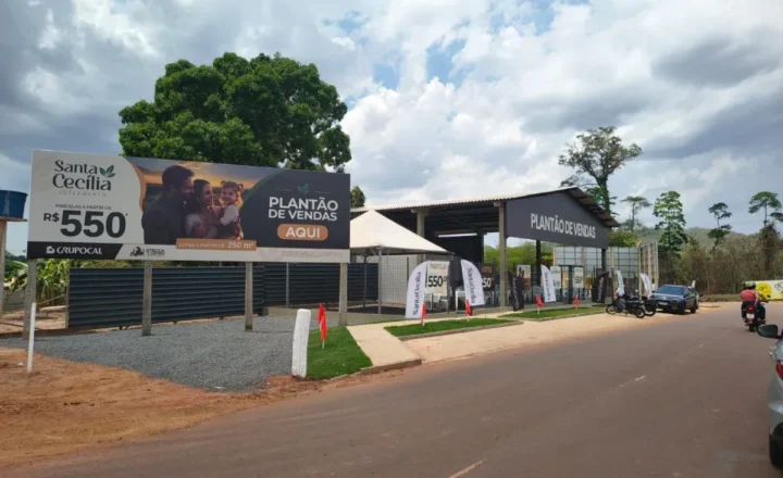 Loteamento Santa Cecília abre estande para visitação neste feriadão em Cacoal
