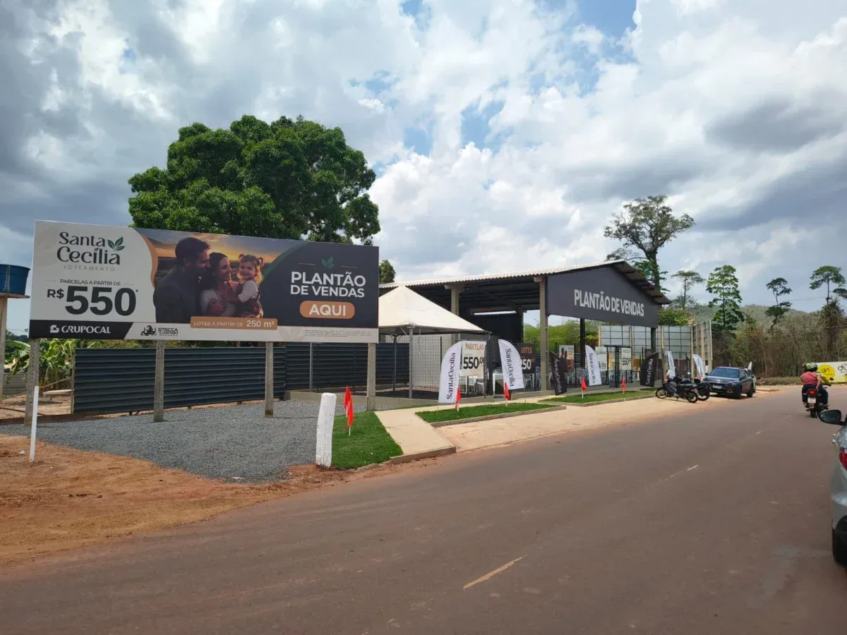 Loteamento Santa Cecília abre estande para visitação neste feriadão em Cacoal